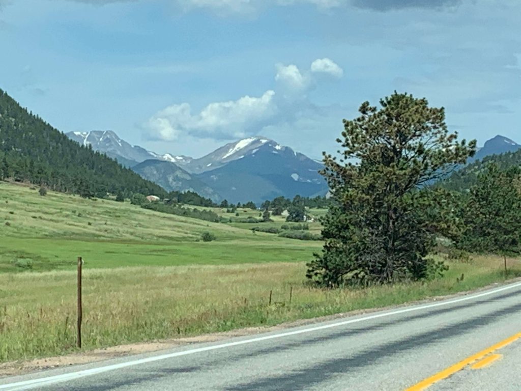 Rocky Mountains from Estes Park, CO